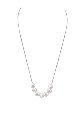 7.0-7.5mm White Freshwater Pearl Necklace